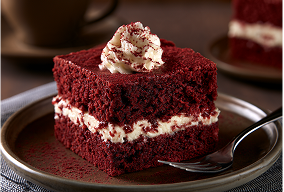 Red Velvet Brownie Slice